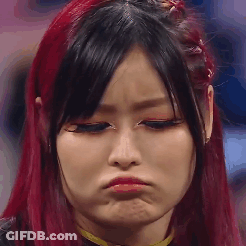 Red Haired Woman Making Funny Face GIF