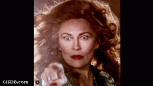 Red-Haired Woman Pointing At Camera GIF
