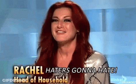 Red-Haired Woman Rachel Haters Gonna Hate Head Household GIF