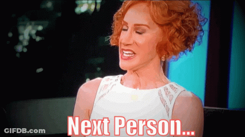 Red Haired Woman Says Next Person GIF