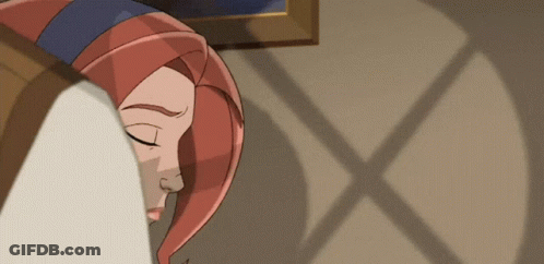 Red Haired Woman Sleeping GIF