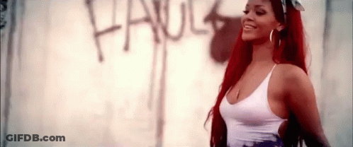 Red-Haired Woman Standing GIF