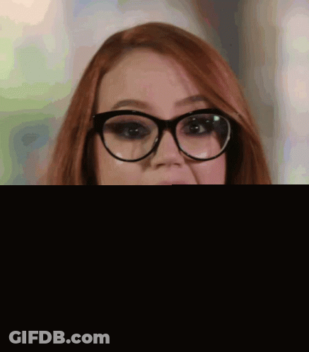 Red Haired Woman Wearing Glasses Says I'm Right GIF