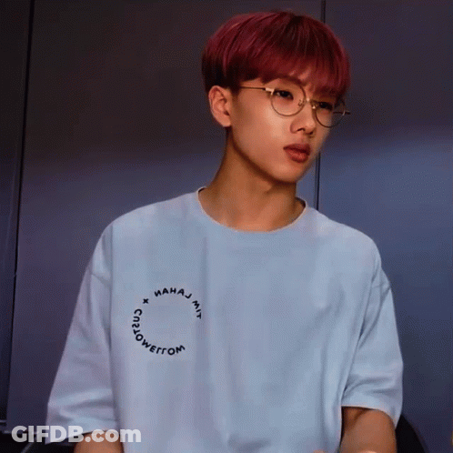 Red Haired Young Man Glasses Blue Shirt Mahaj May GIF