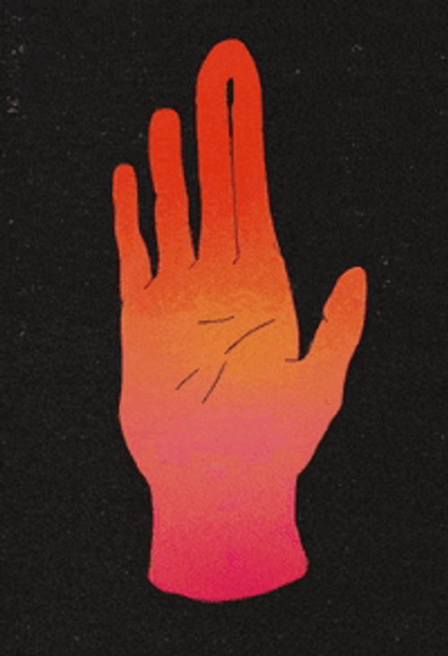 Red Hand Fingers Crossed GIF