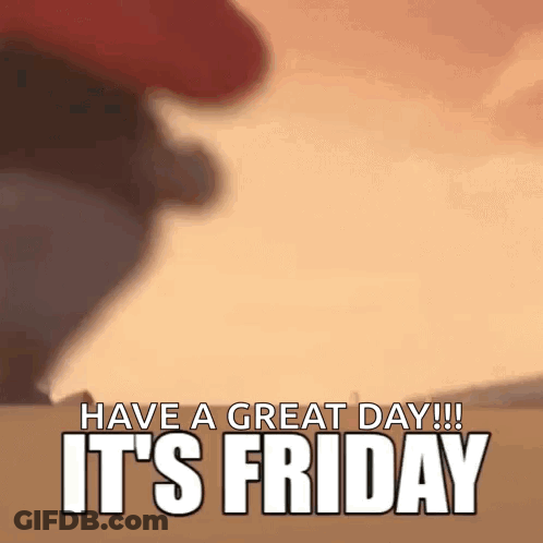 Red Hat Man Have A Great Day It's Friday GIF