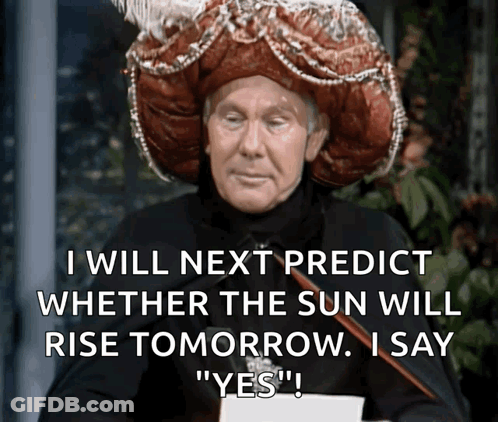 Red Hat Man Says Sun Will Rise Yes GIF