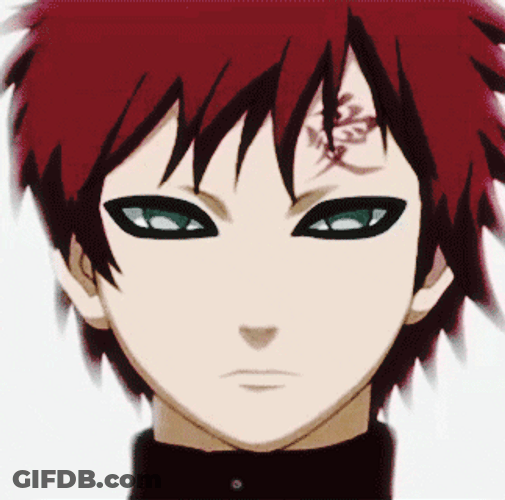Red Head Gaara Naruto Anime GIF