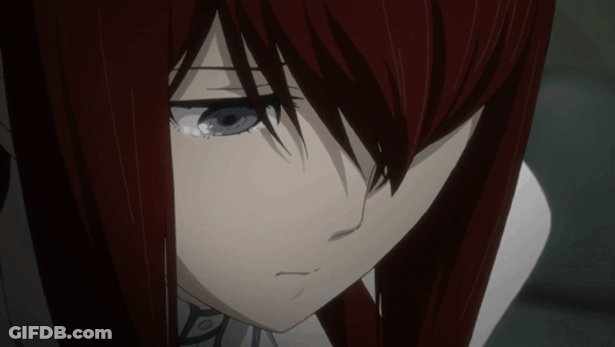Red Headed Depressed Anime GIF