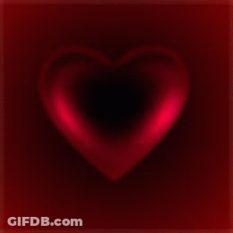 Red Heart Black Hole Center GIF