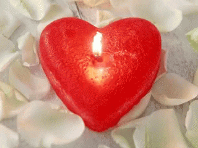 Red Heart Bougie GIF