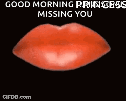 Red Heart Good Morning Princess Missing You GIF