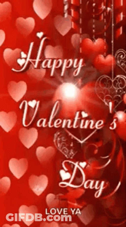 Red Heart Happy Valentine's Day GIF