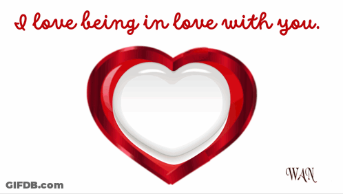 Red Heart I Love Being In Love GIF