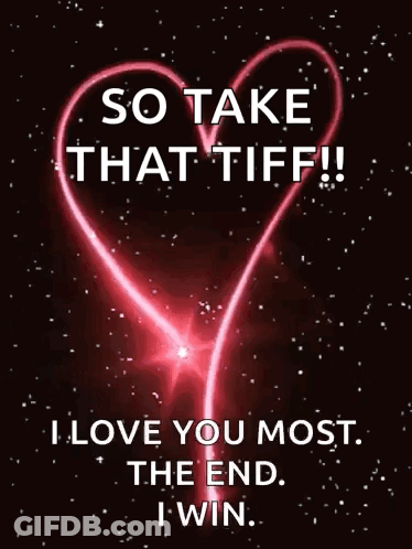 Red Heart I Love You Most I Win GIF