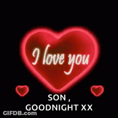 Red Heart Saying I Love You GIF