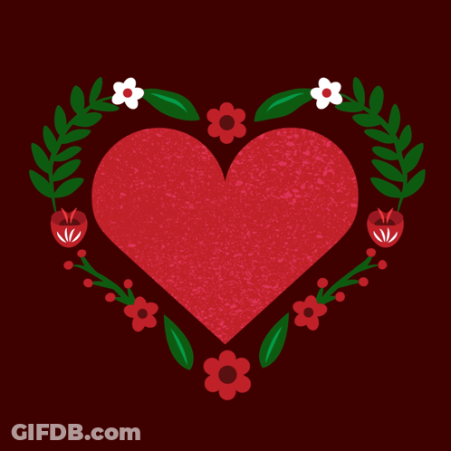 Red Heart Saying I Love You Mom GIF