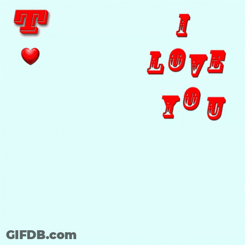 Red Heart Saying I Love You GIF