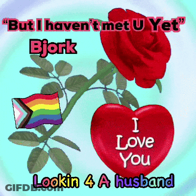 Red Heart Saying I Love You With Rose GIF