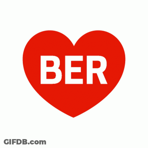 Red Heart With Ber GIF