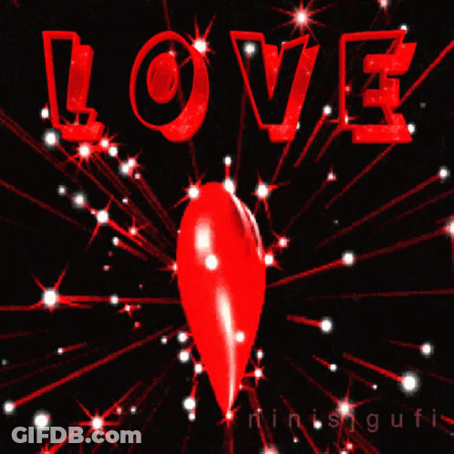 Red Heart With Love GIF