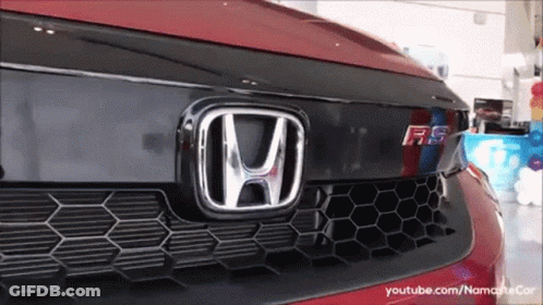 Red Honda RS Front GIF