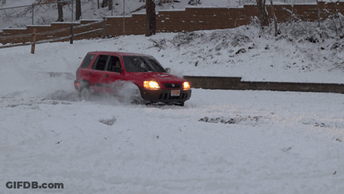 Red Honda With New York License Plate GIF