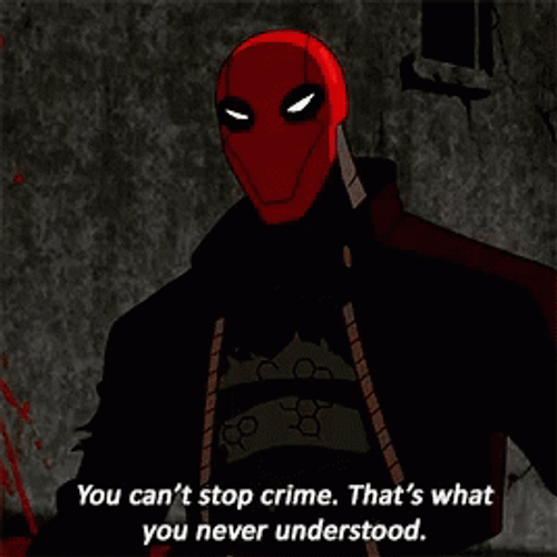 Red Hood Can't Stop Crime Animation GIF