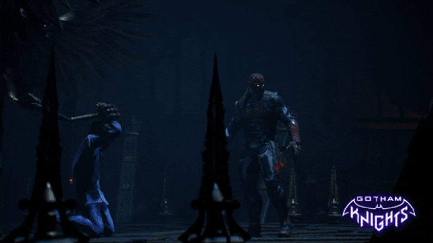 Red Hood Checking Out Surrounding GIF