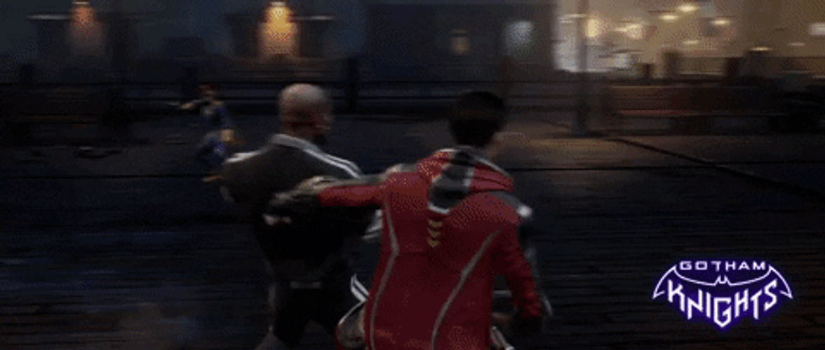 Red Hood Fight Scene Video Game GIF