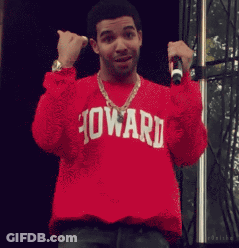 Red Howard Sweatshirt Man Holding Microphone Funny Face GIF