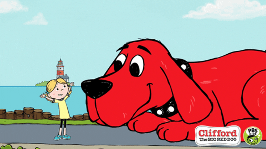 Red Huge Dogs Hugging GIF