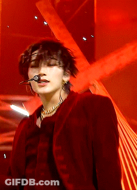 Red Jacket Gold Necklace Man Singing Into Microphone GIF