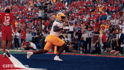Red Jersey Football Player Number 12 GIF
