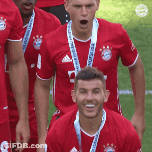 Red Jersey Soccer Players Number 8 GIF