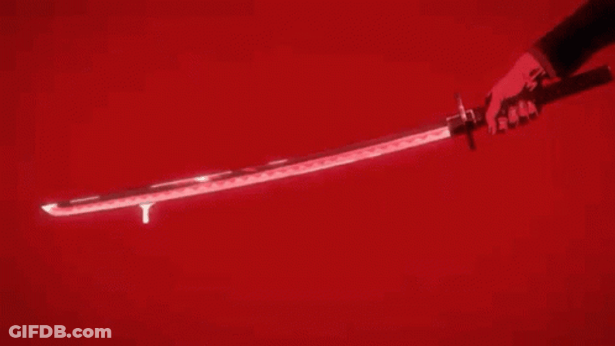 Red Katana Blade GIF