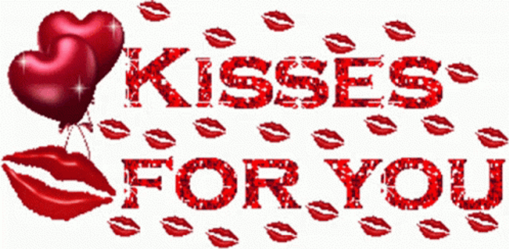 Red Kiss You Marks GIF