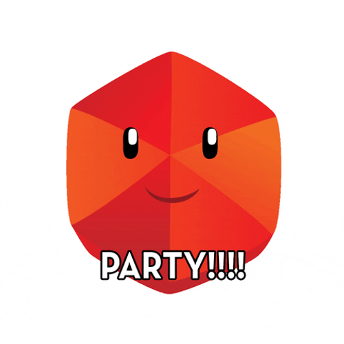 Red Laughing Emoji Party GIF