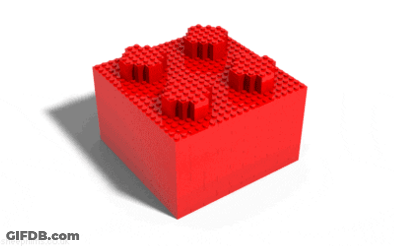 Red Lego Box GIF