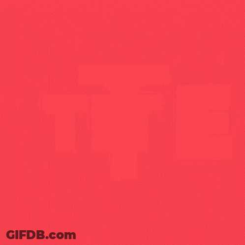 Red Letter T With White Border GIF