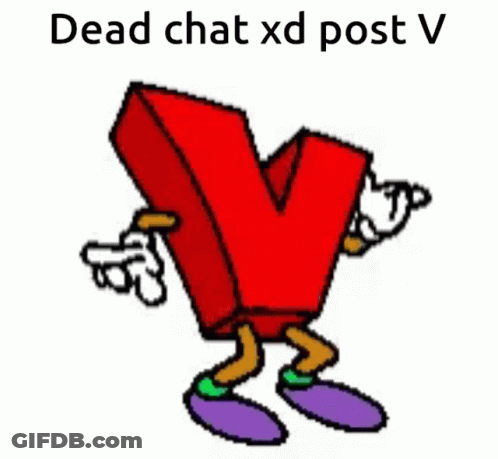 Red Letter Y With Arms And Legs Dead Chat XD GIF