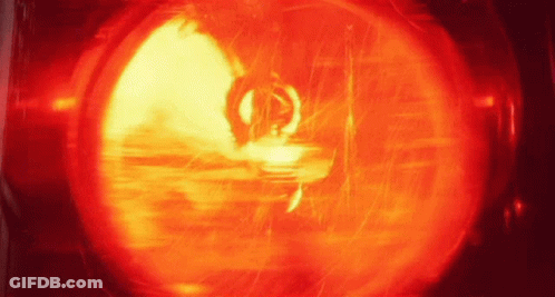 Red Light With Letter E GIF