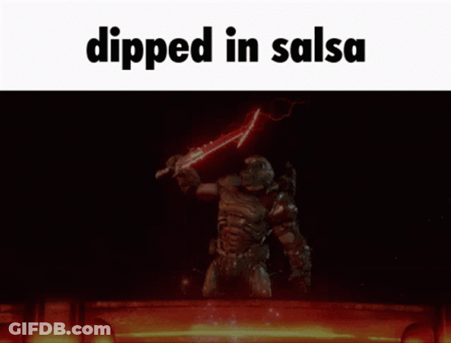 Red Lightning Dipped In Salsa GIF