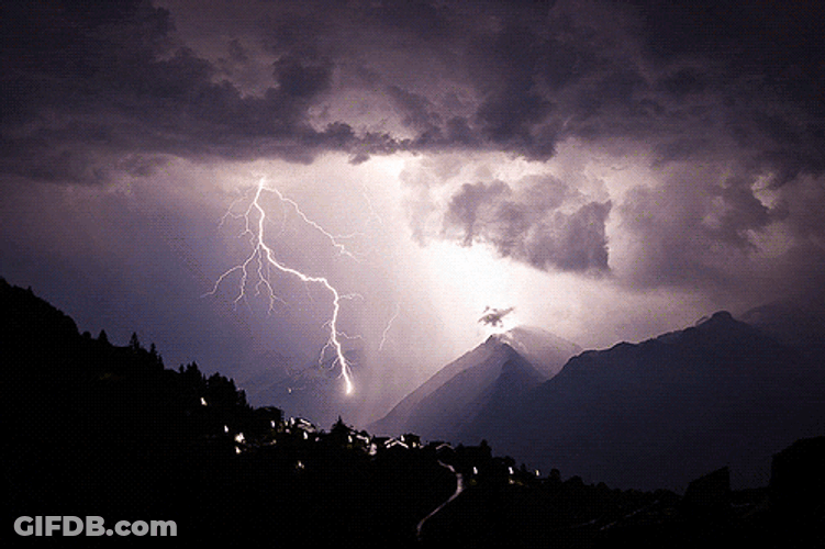 Red Lightning Glimpse Of Unknown GIF