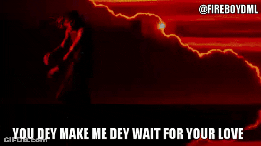 Red Lightning Man Make Me Wait For Love GIF