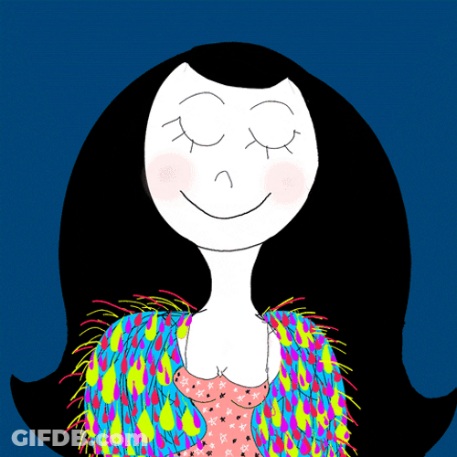 Red Lightning Strike Animated Woman GIF