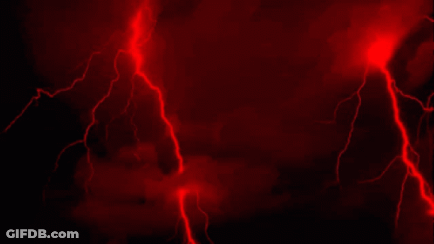 Red Lightning Symbol Of Danger GIF