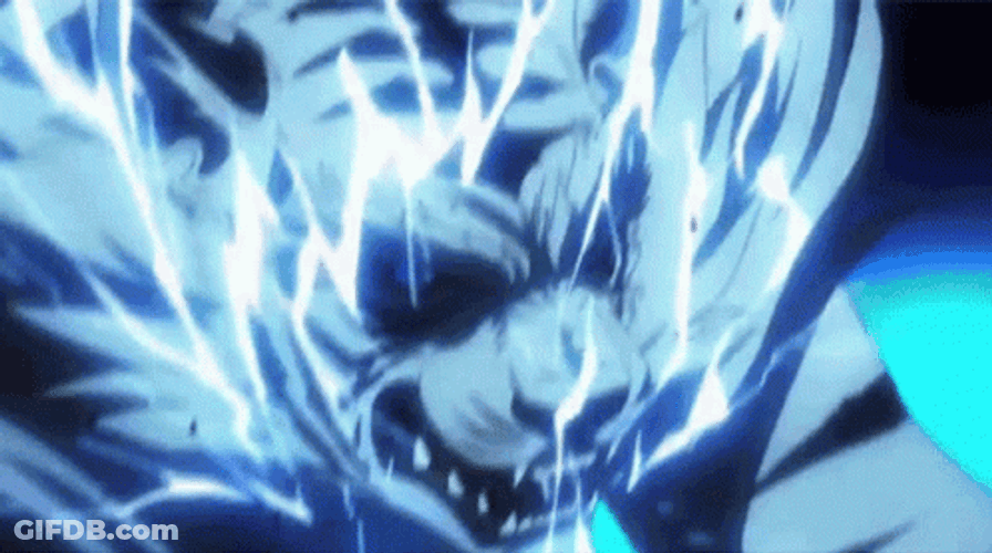 Red Lightning Tiger Strikes Powerful Bolt GIF