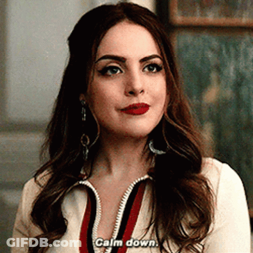 Red Lips Elizabeth Gillies Calm Down GIF