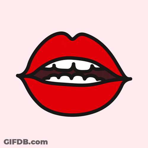 Red Lips Kisses Mua GIF